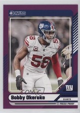 2024 Panini Donruss Purple Press Proof Bobby Okereke #99 1eh5