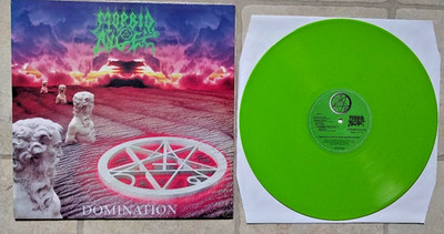 MORBID ANGEL Domination Original RARE SLIME GREEN 1995 Earache Records Import LP