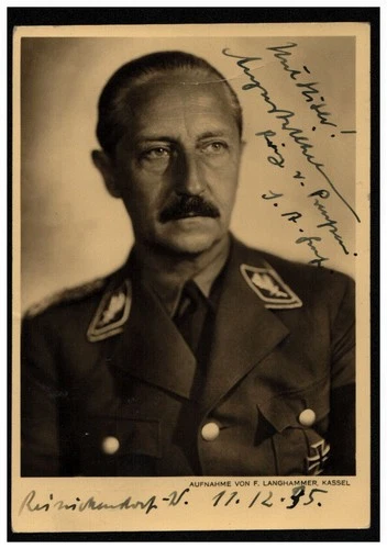 Prince August-Wilhelm of Prussia 1935 Original Autograph on Card, Berlin