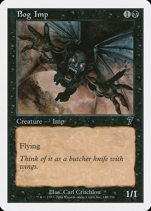 Bog Imp NonFoil Seventh Edition 122 NM MTG