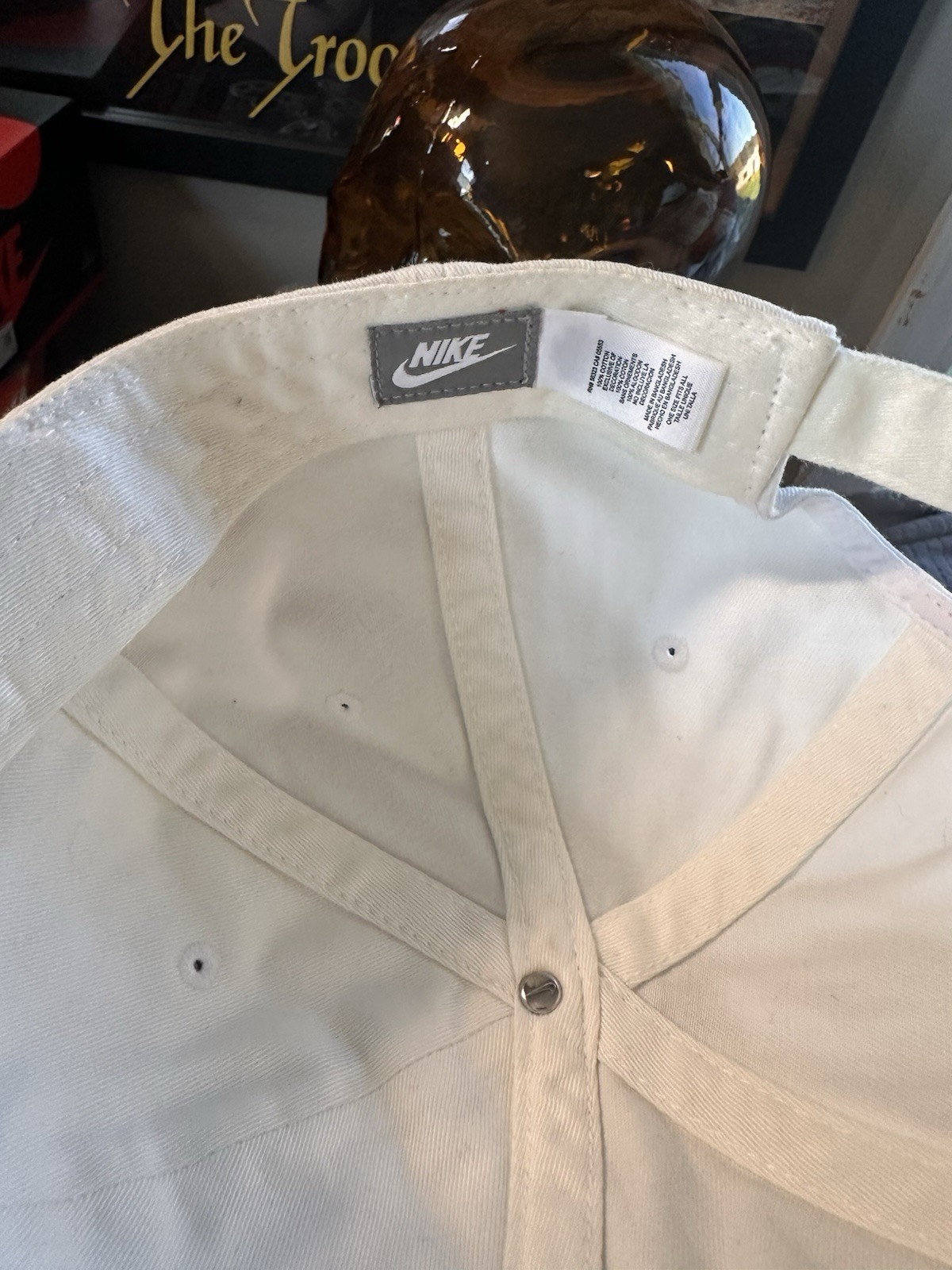 Nike White Adjustable Baseball Cap - image 4