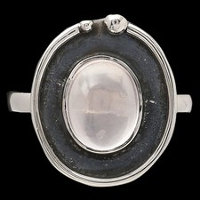 Natural Rose Quartz - Madagascar 925 Sterling Silver Ring s.8 Jewelry R-1168