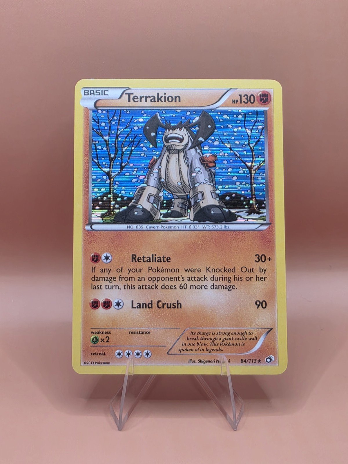 Terrakion 84/113 Legendary Treasures Holo