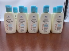 10 Pack Aveeno Baby Daily Moisture Wash/Shampoo - Gentle Tear Free - Travel 1oz