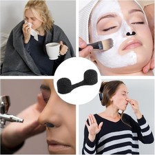 100 Pieces Nose Plug Filter Disposable Nose Dust Filters Bulk Sponge Nostril Fil