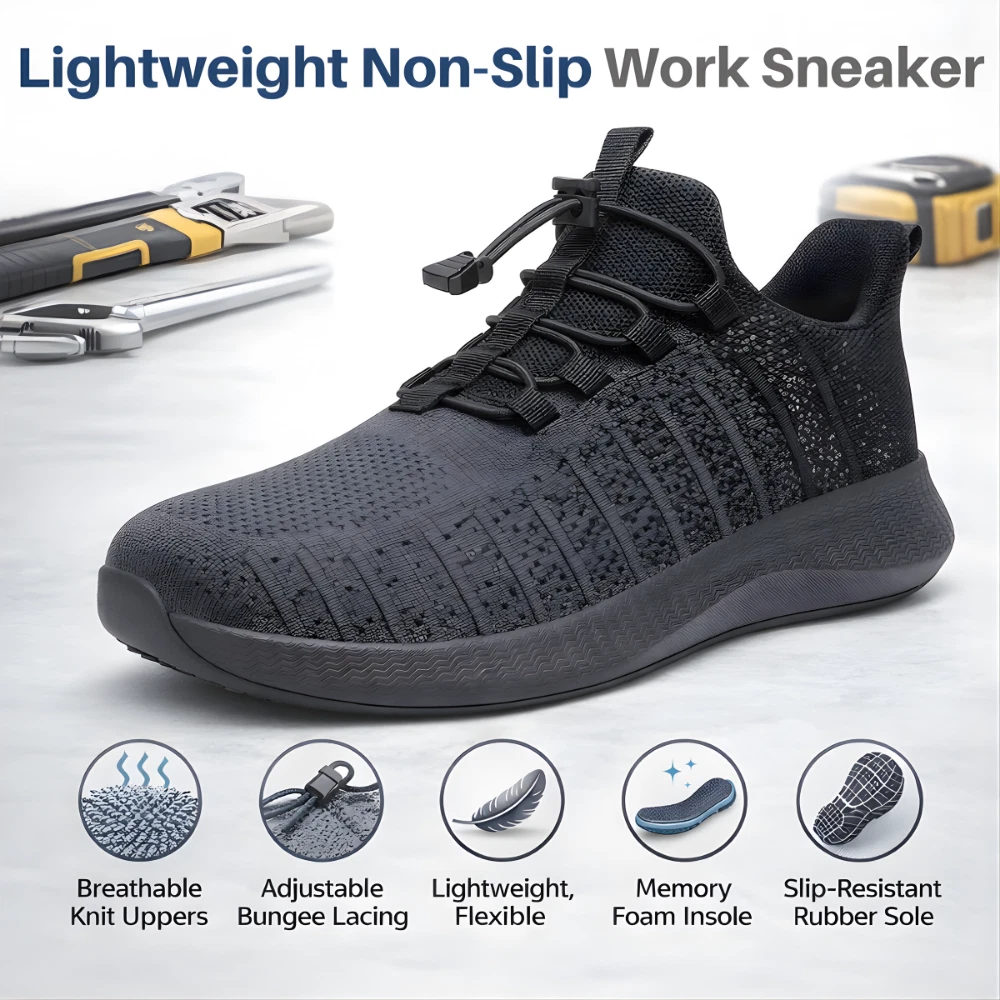 Men Breathable Chef Shoes Non Slip Work Sneakers Kitchen Food Service Walking
Opens in a new window 