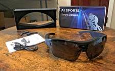 AI Smart Glasses Bluetooth 5.4 Open Ear Audio Sunglasses Voice Assistant S18 
