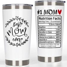  1 Mom Gifts Tumbler, Gifts for Moms from Daughter Son Husband - Best Mom Ever B