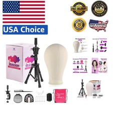 Complete Wig Making Kit: 23-Inch Canvas Head ...