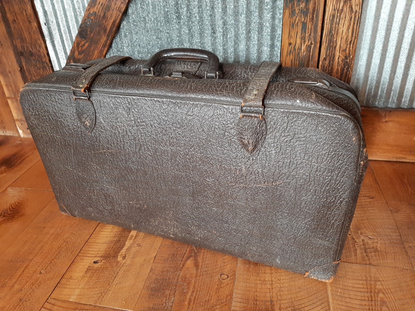Vintage LIKLY Cow Hide Suitcase