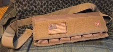 PRE-OWNED 6 COMPARTMENT PISTOL MAGAZINE POUCH-TAN-NYLON
