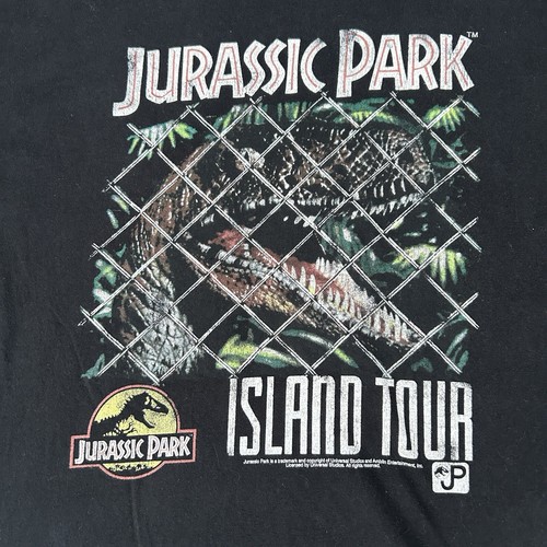 Jurassic Park Island Tour Tshirt Men’s XL Dinosaur Movie Graphic - Bild 2 von 7