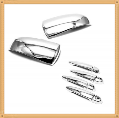 Chrome Door Mirror+Handle Covers For 08-12 BMW X6 E71 / 07-13 BMW X5 E70