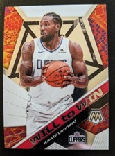 2019-20 Panini Mosaic Basketball Kawhi Leonard Will To Win Insert #4 Clippers