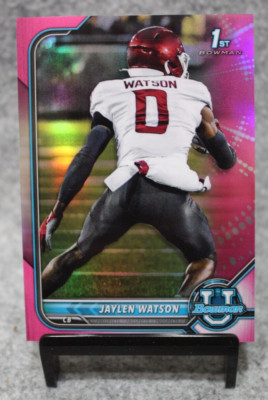 2021-22 JAYLEN WATSON Bowman U 1st Bowman Chrome Pink Refractor #76 KC Chiefs