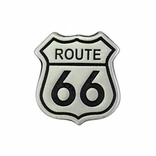 Route 66 Shield 3/4" Small Bike Motorcycle Hat Cap Lapel Pin HP6082