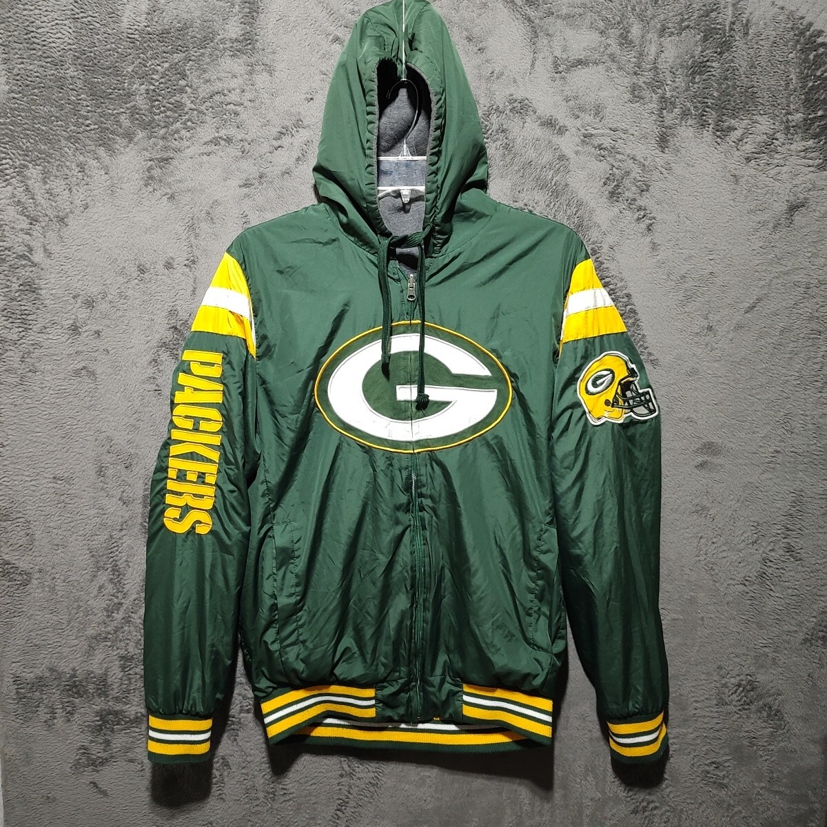 Green Bay Packers ナイロンジャケット NFLロゴ付き NBA/NFL/NHL/MLB ナイロンジャケット 「ヴィンテージ古着」PRO LINE