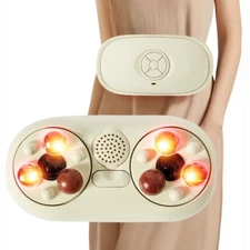 Electric Abdomen Heating Vibration Waist Massager Kneading 3 Gears Adjustable