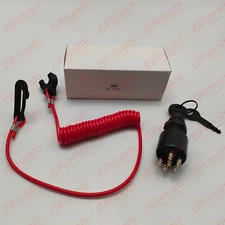 Ignition Key Switch  Safety Lanyard for Evinrude, Johnson, OMC 5005801,765562