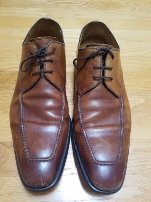 Magnanni Men\'s Brown Leather Dress Shoes Size 11.5 Magnanni Brown Leather Dress Shoes, Made in Spain, Men main image 3