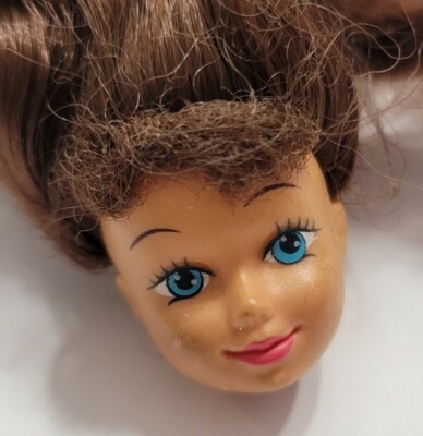KID KORE DOLL HEAD ONLY FOR REPLACEMENT OR OOAK BRUNETTE BARBIE STACIE CLONE