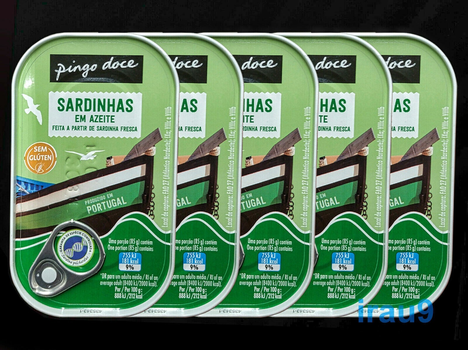 5X Latas Sardinas en Aceite de Oliva Rico en Omega 3 - Pingo Doce Portugal 120g 4.23oz