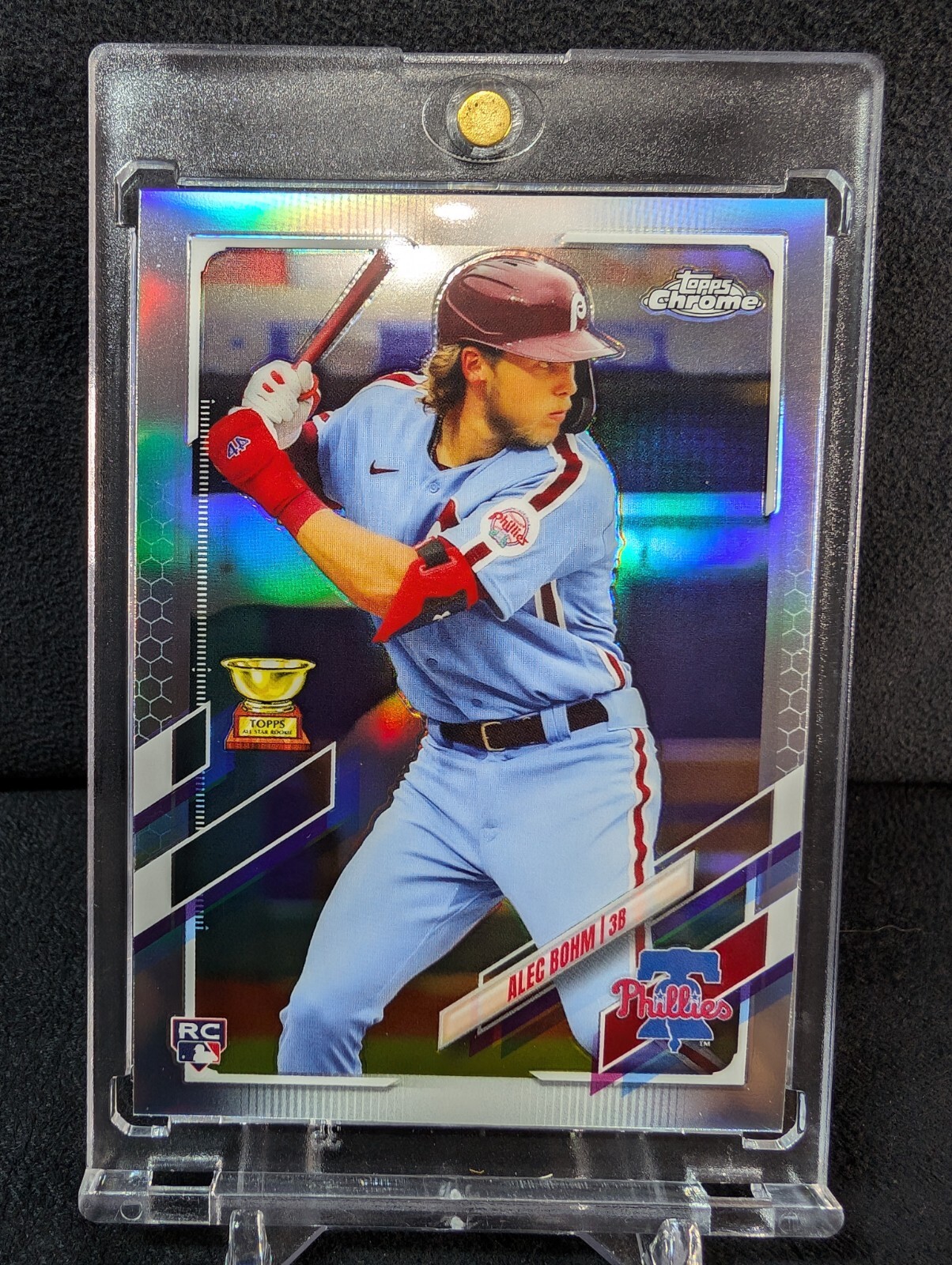 2021 Topps Chrome Alec Bohm Refractor Rookie RC #119 Phillies