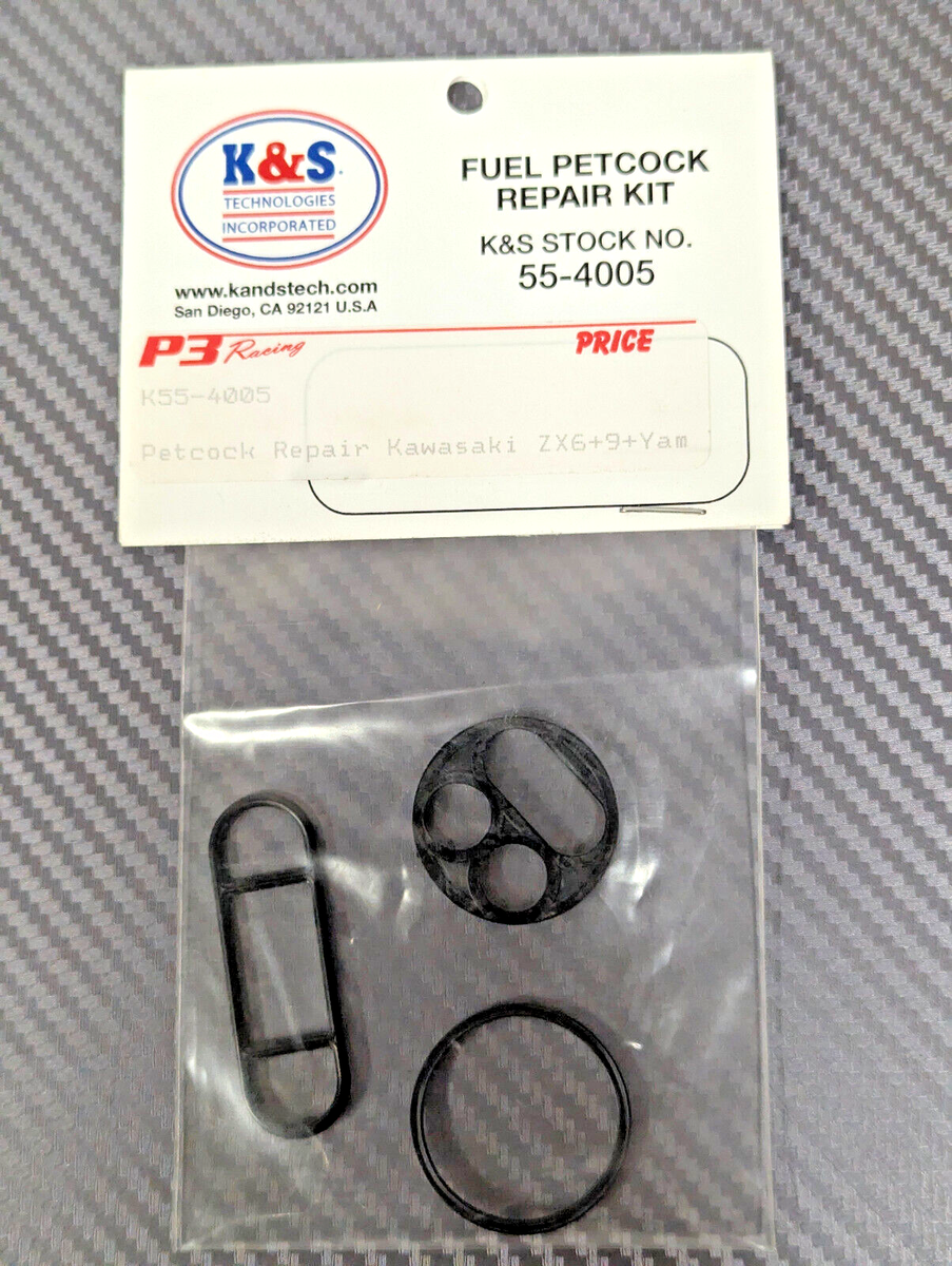 Fuel Tank Petcock Repair Kit fits KAWASAKI & YAMAHA ZX6R, ZZR600