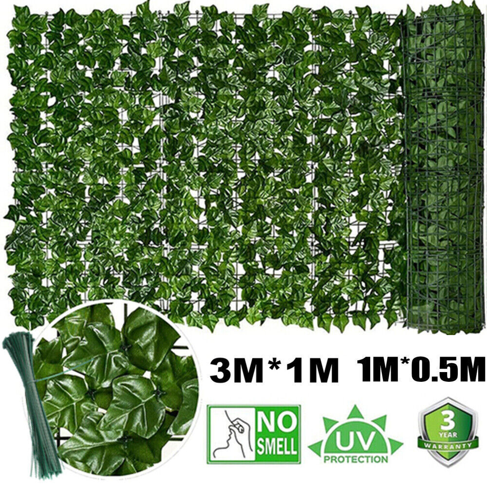3M/6M Sichtschutzhecke Windschutz Efeu Sichtschutz Balkonverkleidung  Bltterzaun | eBay.de