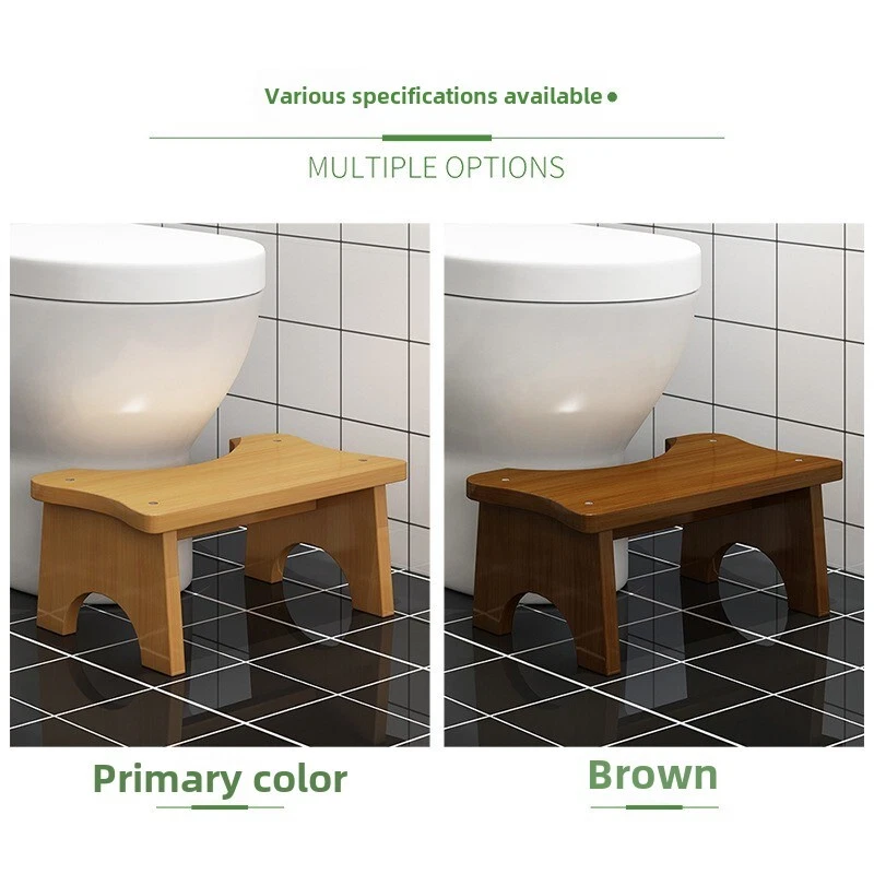 Toilet stool, children's footstool, solid wood cushion footstool, squatting tool - Image 2 of 4