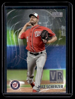 2021 Stadium Club Virtual Reality Max Scherzer Los Angeles Dodgers #VR-25