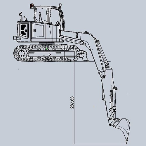 Metal 1/14 RC Hydraulic Excavator C308 Digger Construction Vehicle RTR Model - Picture 10 of 19