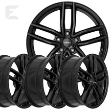 4x 17 Zoll Alufelgen für Skoda Kamiq / Dezent TR black 7x17 ET35 (B-CN01019)