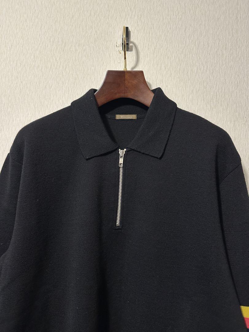 Yohji Yamamoto 90s Half Zip Border Knit | eBay Yohji Yamamoto 90s Half Zip Border Knit | eBay