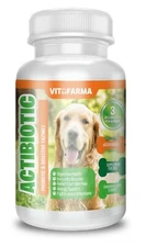 VITOFARMA Probiotic for Dog Allergies -  30 Chew, Dog Healthy Digestion Support 