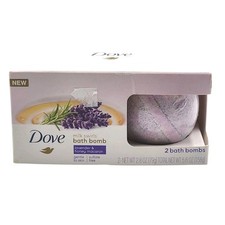 Dove Bath Bomb Milk Swirls Lavender Honey Macaroon, 2 Bath Bombs 2.8 Oz Each