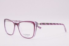 NEW ISAAC MIZRAHI IM30079 PU CLEAR PURPLE AUTHENTIC FRAMES EYEGLASSES 53-16