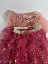 Pair of Girls Size M 10 Skirts Pink Betsey Johnson Btween Sparkly NWT