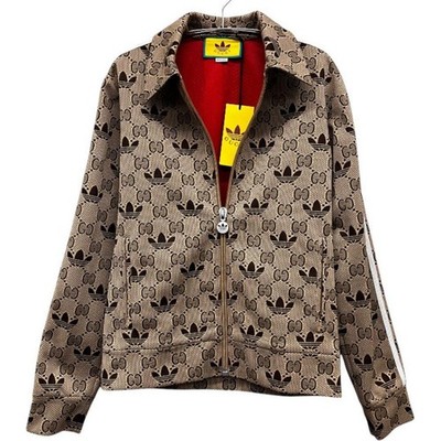 Gucci x adidas GG Trefoil Track Jacket Brown XS 23SS Monogram