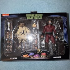 NECA TMNT 1990 Movie Splinter & Shredder 7 Action Figure 2-Pack - New In Box