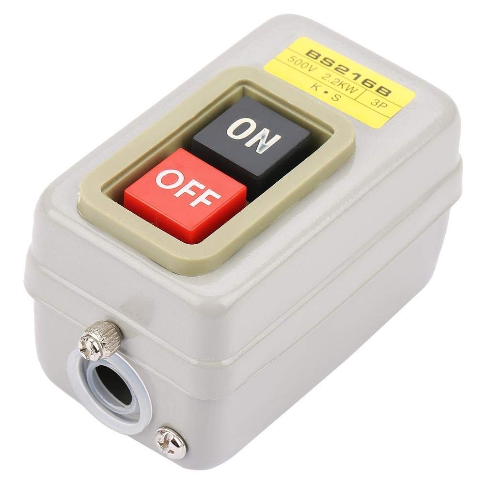 110/220/380V Push Button Switch – On/Off Start/Stop for Electric Tools