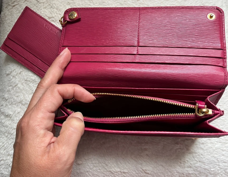 Prada Magenta Long Wallet - Image 3 of 4