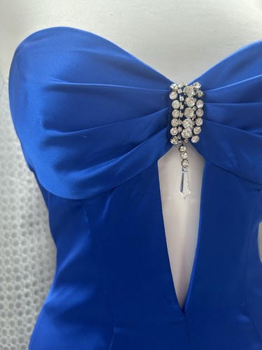 PROM / Evening dress size 8 uk royal blue Rachel Allen new with tags - Picture 9 of 12