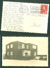 Denmark. 1943 Postcard Photo. Copenh. Queen Scott# B11. House. Ikast.