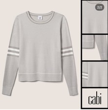 Cabi New NWT Charlie Pullover 4663 XS - XL light Gray Was 99