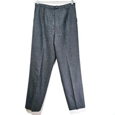 Pendleton 100 Virgin Wool Pants Womens Size 12 Pockets Gray Career Professional