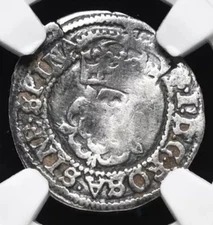 1605 ENGLAND King James I 1603-1625 AD, Halfgroat 2P Bible Coin S-2659, NGC VF