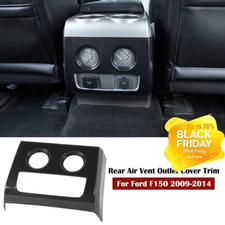 Rear Air Vent Outlet Cover Bezel Frame Trim for Ford F150 2009-2014 Carbon Fiber