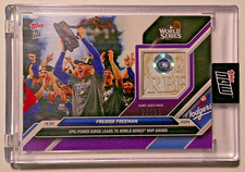 2024 Topps Now Freddie Freeman World Series MVP #886D Base Relic 5/25 jersey #