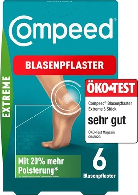 BRANDED Compeed Blasenpflaster Extreme– Hydrokolloid-Pflaster für extra starken Schut.